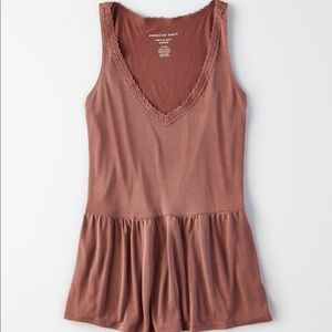 american eagle peplum tank